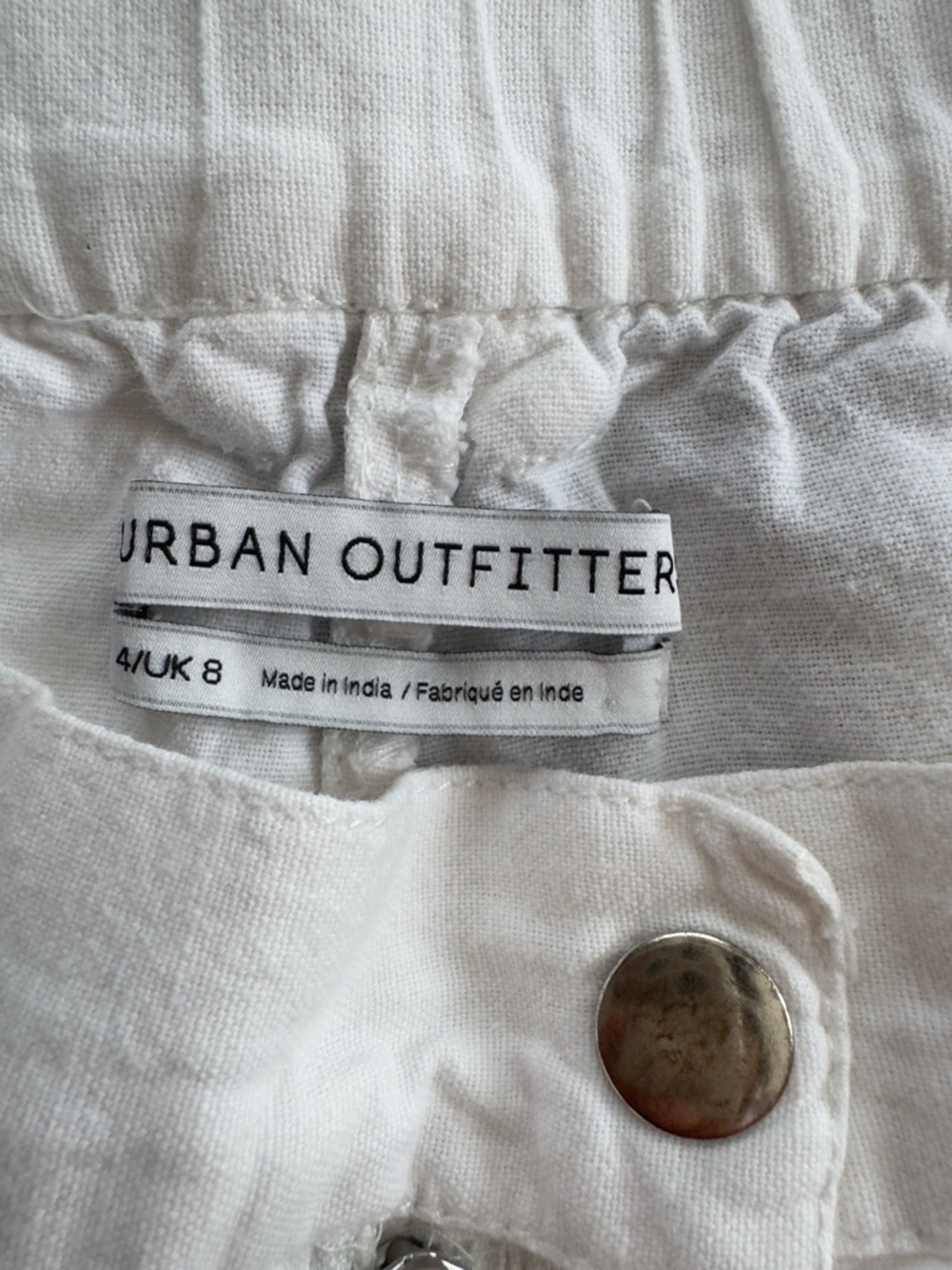 Urban Outfitters White Cotton & line Blend - Picture 9 of 11